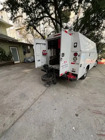 Magnet Plumbing service vehicle on-site for Faucet Repair in Sunset Beach